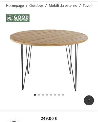 Tavolo rotondo in legno maison du monde