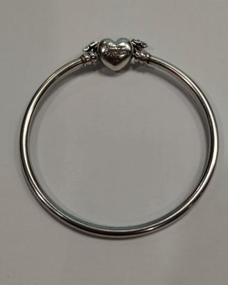 Bracciale Pandora Moments Rigido Cuore Alato