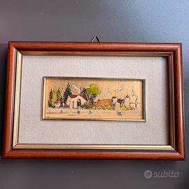 Piccolo quadro dilinto su foglia oro