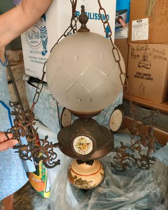 Lampadario a sospensione vintage
