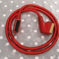 Cavo SCART con copertura in silicone rosso