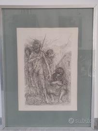 Angelo Canevari acquaforte. 