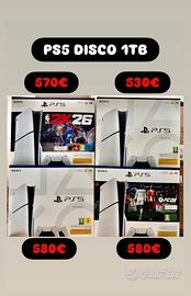 PS5 DISCO 1TB PLAYSTATION 5 DISCO NUOVE
