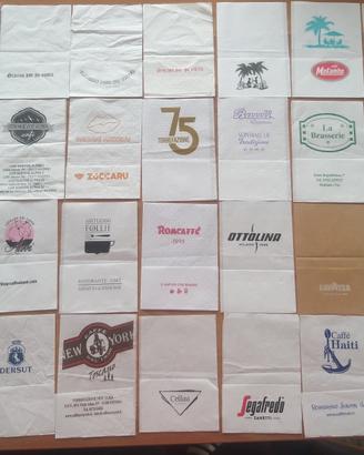 45 tovagliolini da bar di carta + raccoglitore 