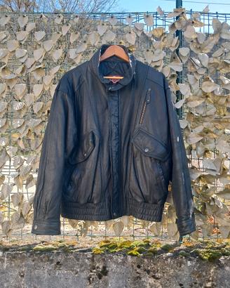 Giacca in pelle nera Jargon uomo taglia M