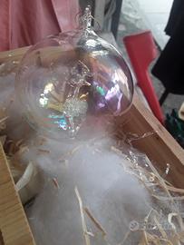 palla in vetro con dentro cervo in vetro