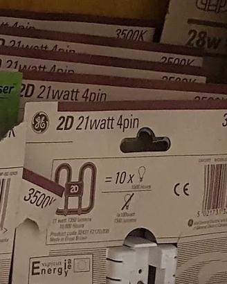 Lampada Fluorescente 2D 21W 4pin G.E.