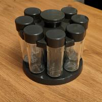 porta spezie girevole tescoma + etichette spezie