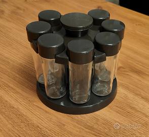 porta spezie girevole tescoma + etichette spezie