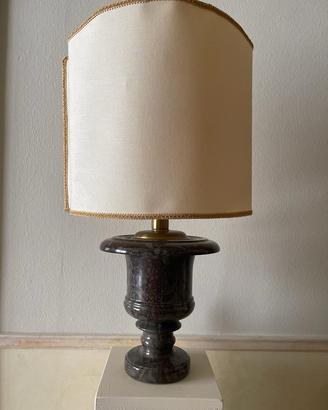 Lampada vaso marmo grigio