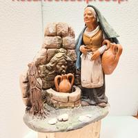 Personaggio presepe ceramica di Caltagirone 