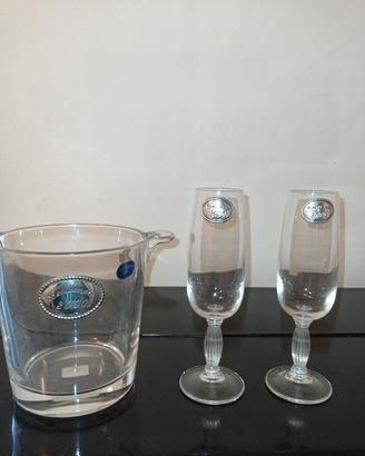  calici con portabottiglie