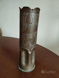 vaso ottenuto da bossolo di mortaio