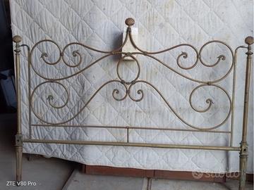 Testiera letto matrimoniale in ottone Luigi XVI