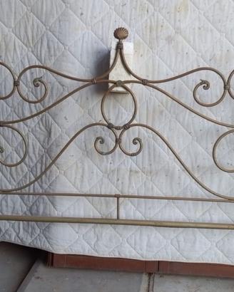 Testiera letto matrimoniale in ottone Luigi XVI