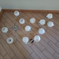lotto lampadari in vetro stile rustico 