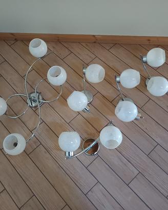 lotto lampadari in vetro stile rustico 