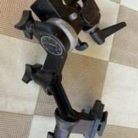 Morsetto e testa Manfrotto