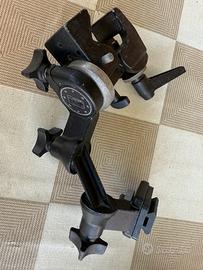 Morsetto e testa Manfrotto
