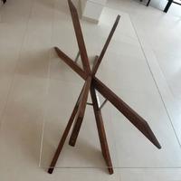 Tavolo in legno con vetro  da soggiorno “spider”