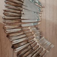 Servizio 24 pz posate Argento 800 e Lame Solingen