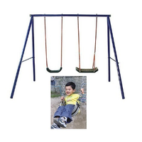 Altalena doppia in metallo per bambini mod.S004