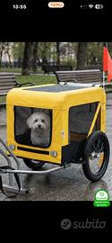 Rimorchio bicicletta per cani