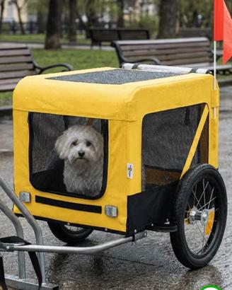 Rimorchio bicicletta per cani