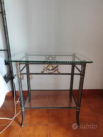 coppia comodini ferro battuto 