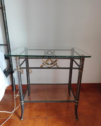 coppia comodini ferro battuto 
