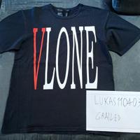 Maglietta Vlone "Staple" nera/rossa