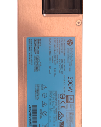 Alimentatore HP Server 500W 80 PLUS Platinum