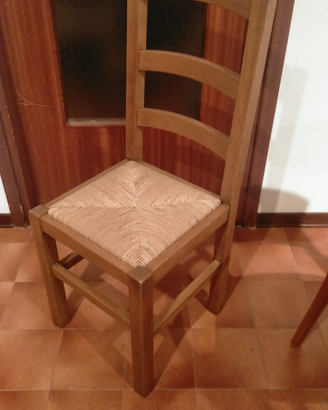 Sedie in legno di rovere massello