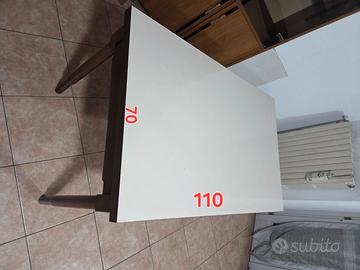 Tavolo in legno massiccio allungabile 70x100
