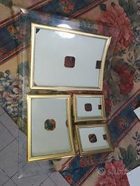 Cornice in vetro per 4 foto di diverso formato