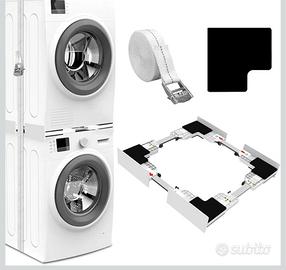 kit impilamento base lavatrice asciugatrice