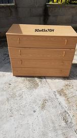 cassettiera quattro cassetti