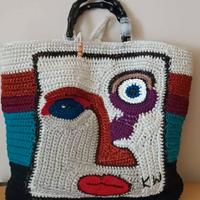 Borsa Artistica XL "Visione Cubista" 