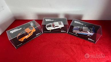 Lotto 3 Modellini Fast & Furious - Scala 1:43