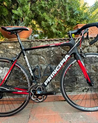Bici corsa carbonio taglie 51/54/57 Shimano 105