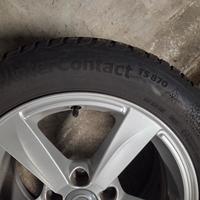 4 cerchi volvo con gomme invernali continental