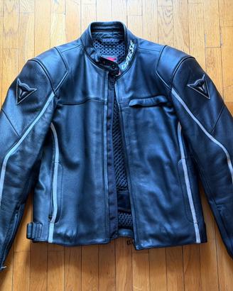 Giacca Moto Dainese Pelle Nera Taglia50