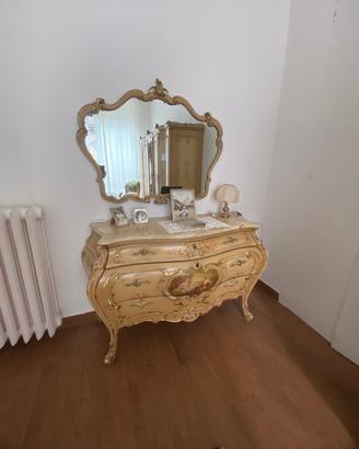 camera da letto stile barocco/rococò veneziano 