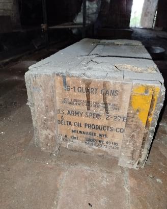 Cassa in legno americana seconda guerra mondiale 