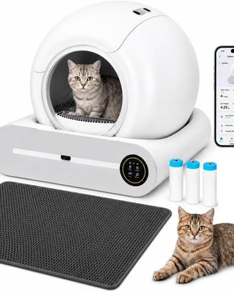 Lettiera Gatto Autopulente XXL 65L Automatica App