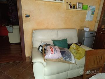 Divano in pelle biposto