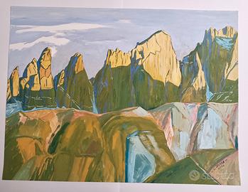 Paesaggio montano Dolomiti Pale di San Martino