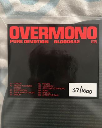Overmono Pure Devotion Blood Records vinile