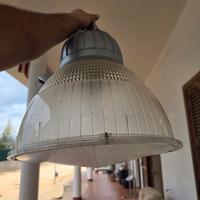 Lampione industriale Disano – alluminio e vetro, M