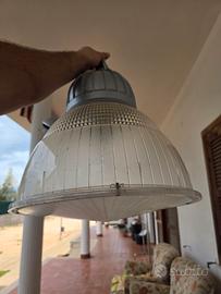 Lampione industriale Disano – alluminio e vetro, M